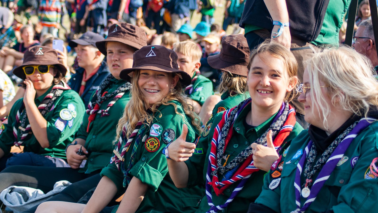 Spejdere, der smiler i fællesskab