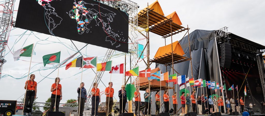 Åbningsbålet på Spejdernes Lejr 2022