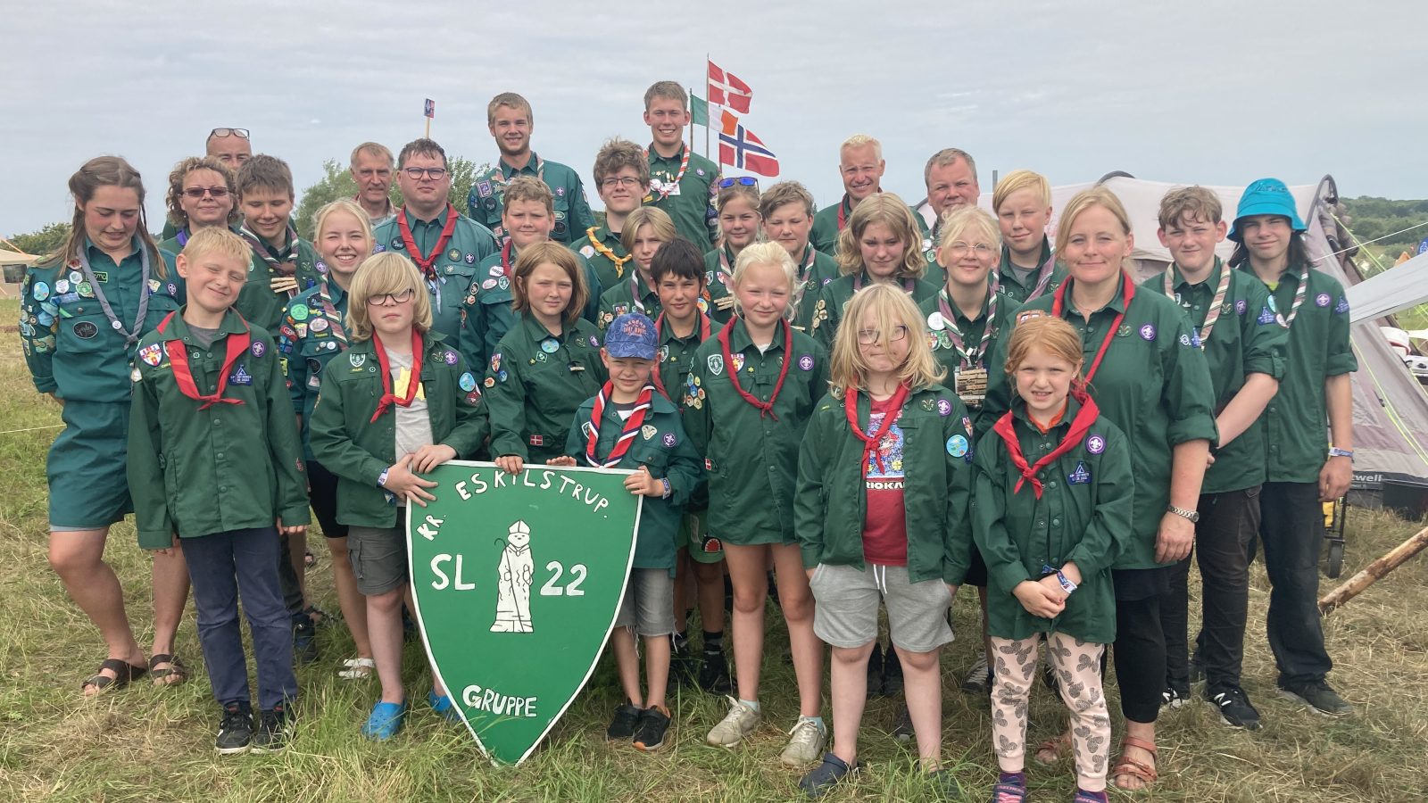Billede fra Kirke Eskilstrup gruppe tideligere sommerlejr