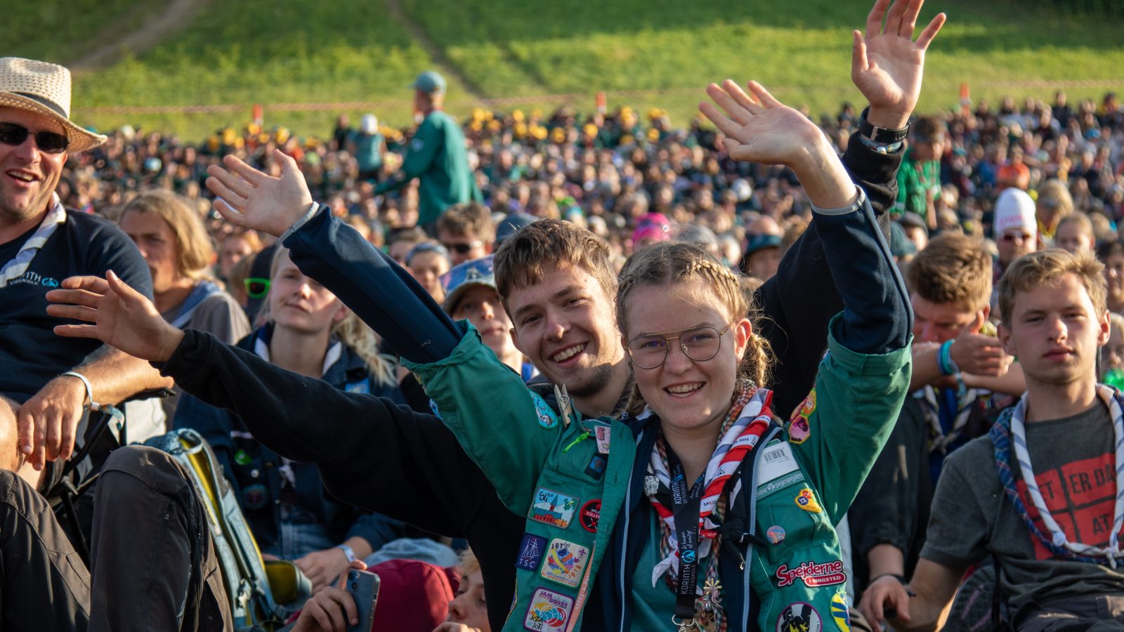 Spejdere på Spejdernes Lejr 2024