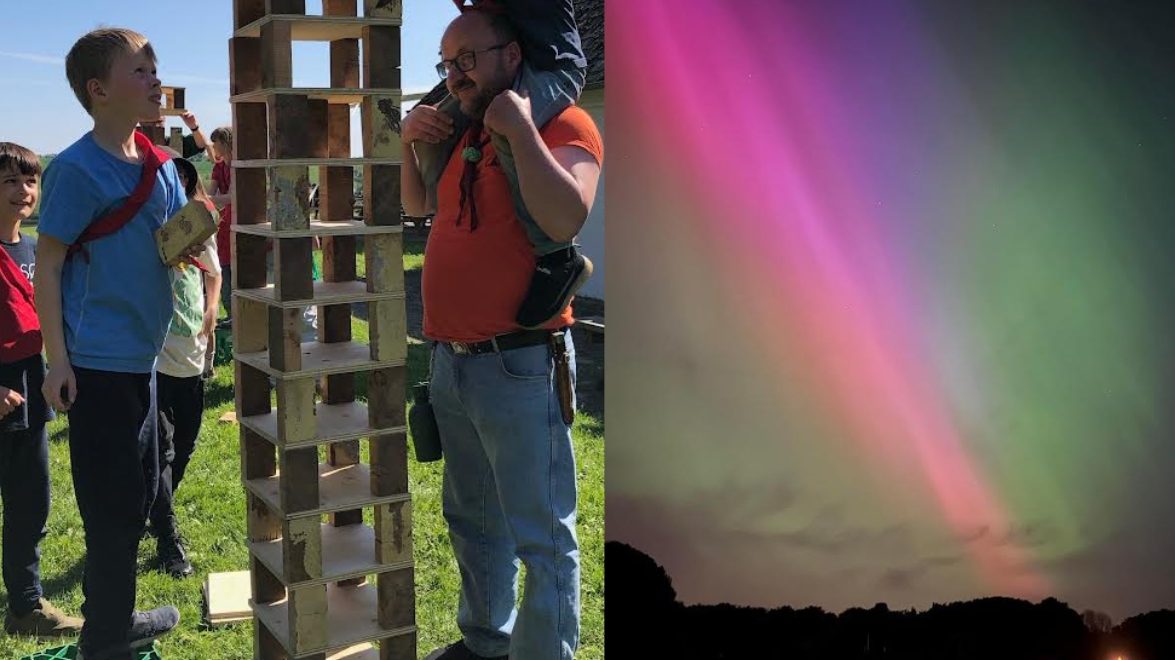 Lejr med bæver og ulve på Houens Odde, Det Magiske Lys