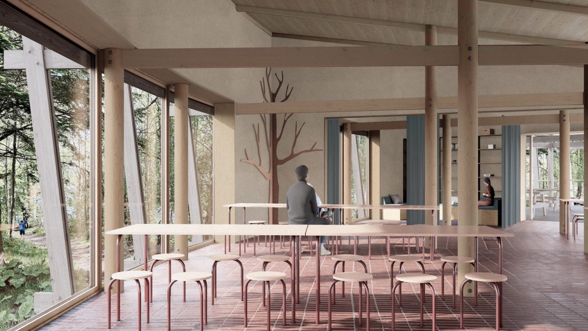 Visualisering_interiør_Skoven.ReVærkjpg Illustration af Skoven, ReVærk