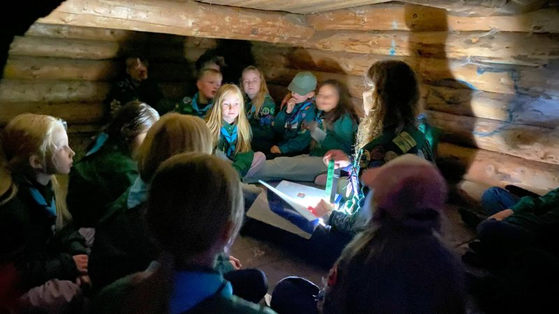 IMG_1008_R Oplæsning af Junglebogen for ulve i shelter.